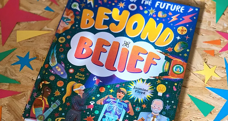 Close up of the beyond belief book