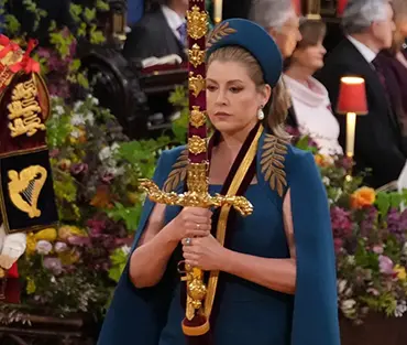 Close up on Penny Mordaunt at coronation