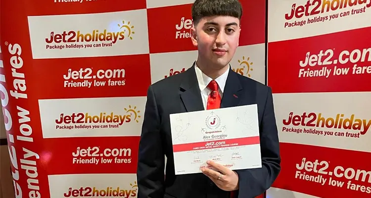 Student gaining Jet2 Wings